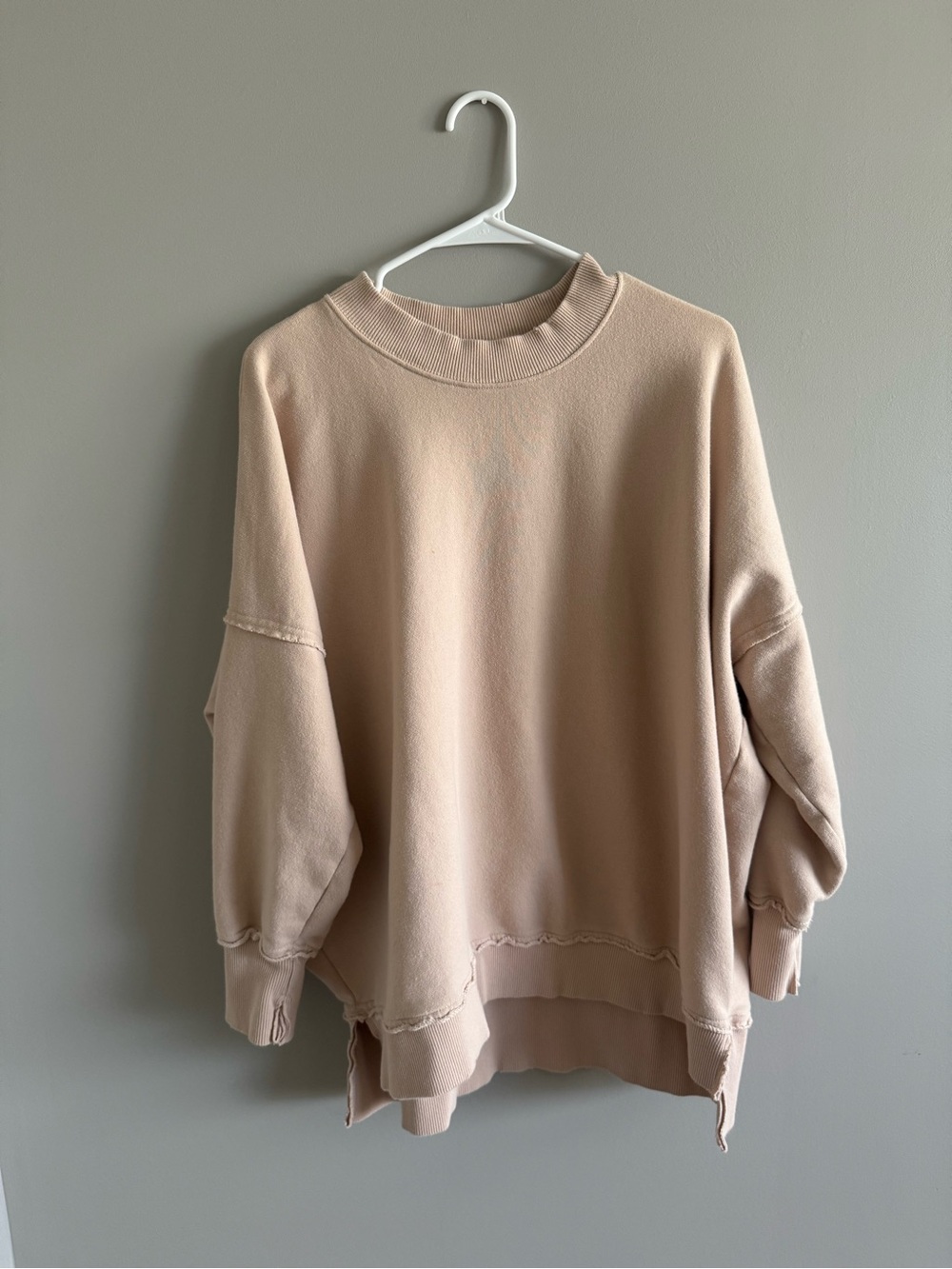 Aerie Women's Oversized Crewneck Sweatshirt - Beige